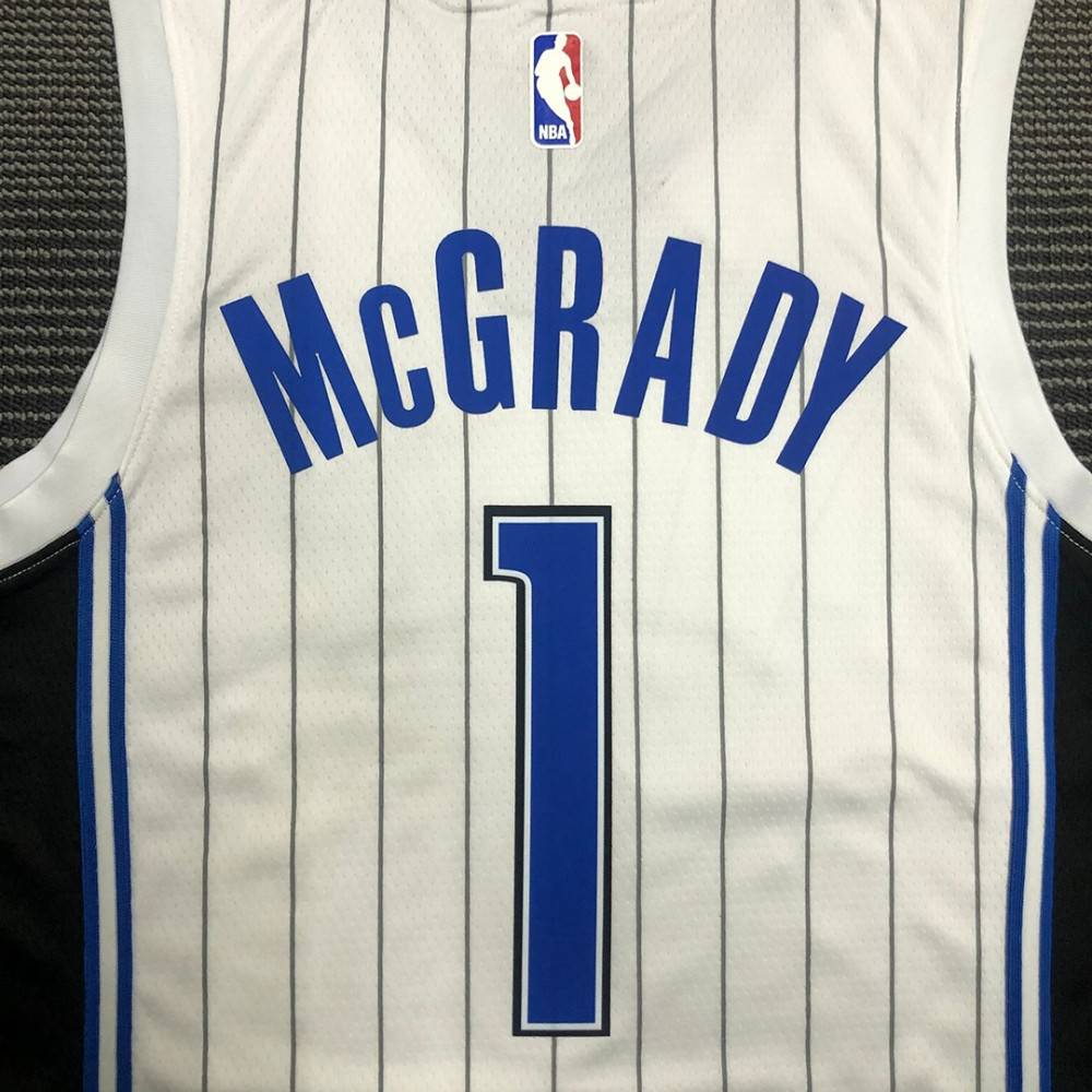 Men's Orlando Magic Tracy McGrady #1 White 2020/21 Swingman NBA Jersey - Association Edition-Pro Kit Vault | Brand New 26/27 Sports Jerseys